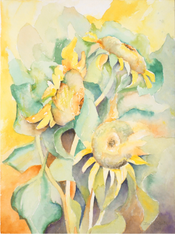 Sonnenblumen abstrahiert